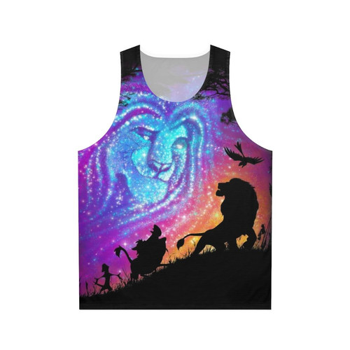 Unisex tank top with 'He Lives In You' design inspired by The Lion King