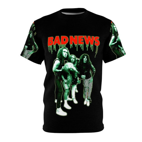 Badass 'Bad News' inspired t-shirt, featuring references to the iconic British comedy series The Young Ones