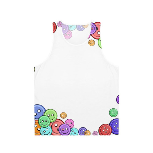 Unisex button frame hobbies sewing tank top