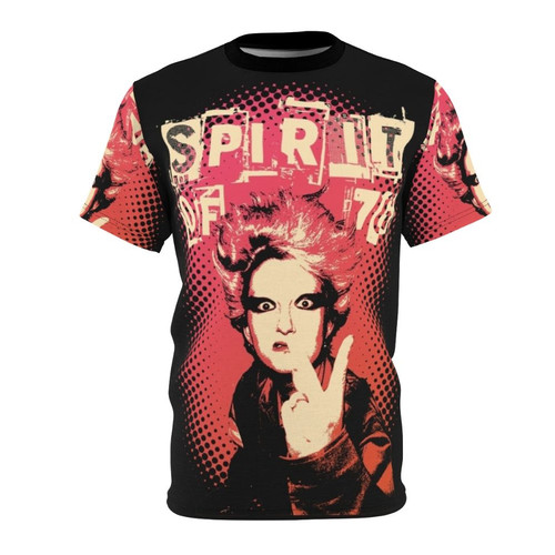 Punk rock inspired t-shirt featuring a bold, gritty UK punk design