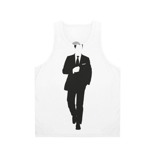 Unisex tank top with minimalist design and movie-inspired vibe