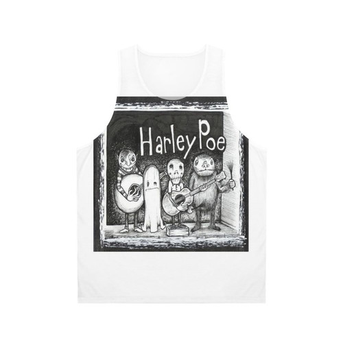 Harley Poe Folk Punk Unisex Tank Top