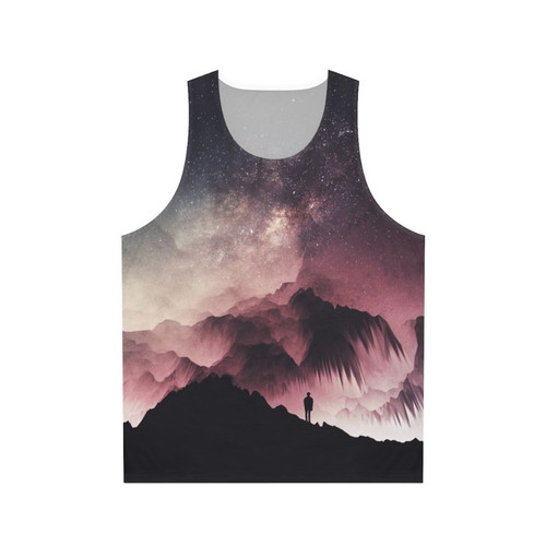 Surreal night unisex galaxy tank top