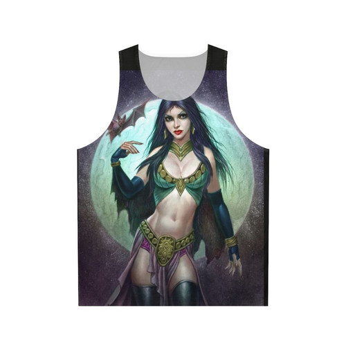 Night Moon Vampire Queen Unisex Tank Top