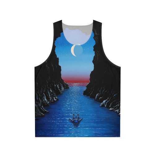 Psychedelic night drift unisex tank top