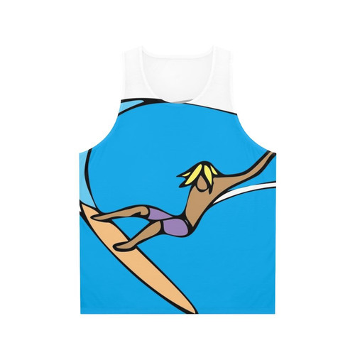 Hand Drag Unisex Tank Top for Surf and Beach