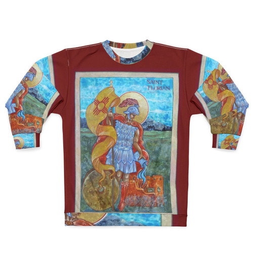 St Florian Icon Patron Saint of Firefighters Sweatshirt