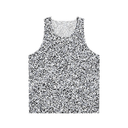 Monochrome Analog TV Static Unisex Tank Top