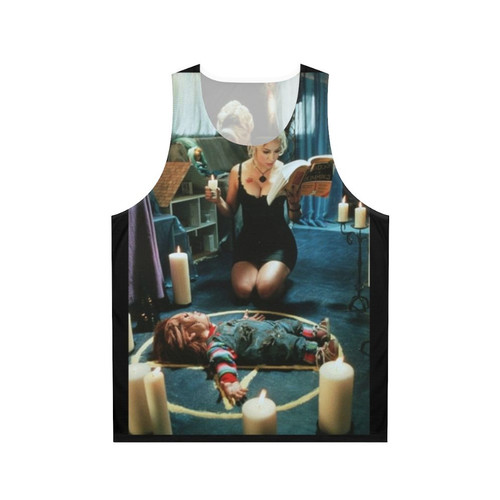 Chucky and Tiffany horror movie unisex tank top