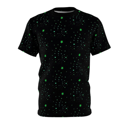Glow in the dark star pattern aesthetic t-shirt