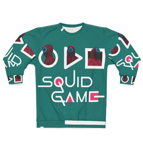 Squid Game Collection Sweatshirt featuring the iconic Pink Soldier Uniform