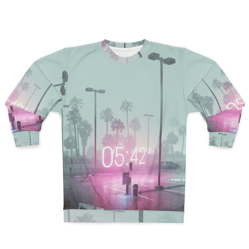 Vaporwave synthwave retrowave sweatshirt with neon and retro design