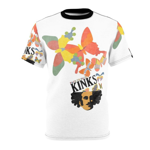 Retro 1960s rock band The Kinks Face To Face t-shirt design