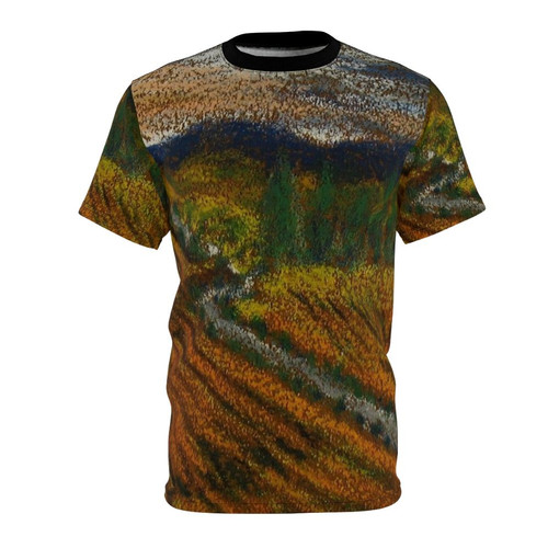 T-shirt featuring an autumn landscape of a winery in Sonoma Valley