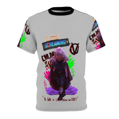 Borderlands 3 Tyreen Calypso inspired t-shirt with Children of the Vault fan art design