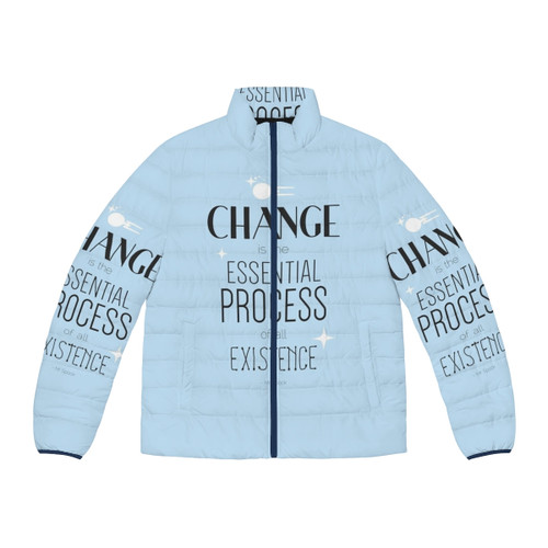 Mr. Spock Quote Puffer Jacket with Vulcan change quote