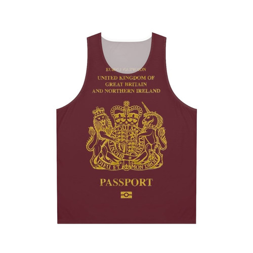 European Passport Unisex Tank Top