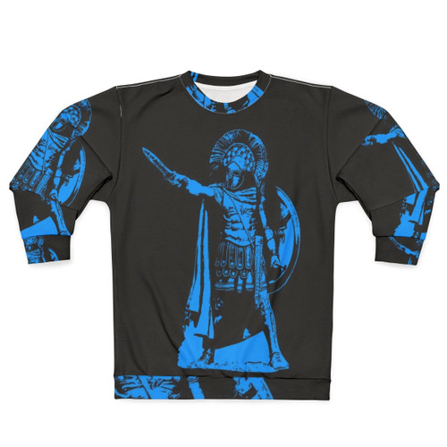 Spartan warrior wearing ancient Greek hoplite armor