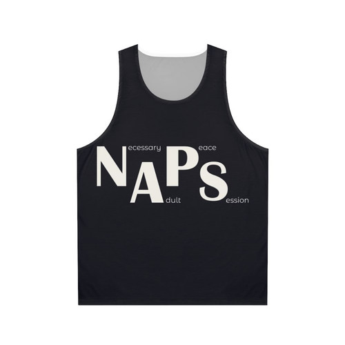 Napping king unisex tank top