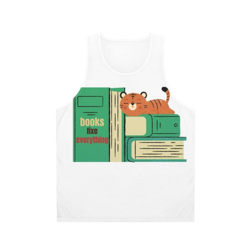 Books Fix Everything Unisex Tank Top