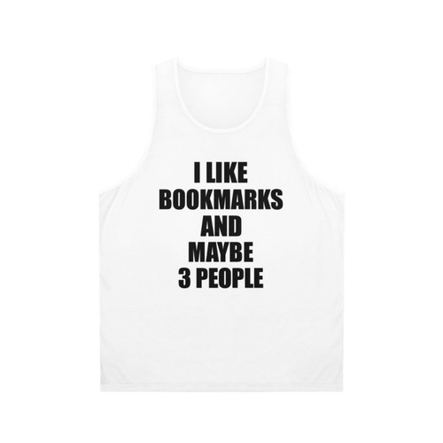 Bookmarks lover unisex tank top