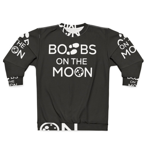 Space Force Boots on the Moon Sweatshirt - Funny Space Exploration Apparel