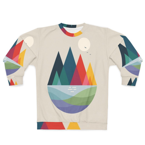 Colorful landscape design sweatshirt