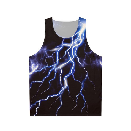 Colorful lightning graphic unisex tank top