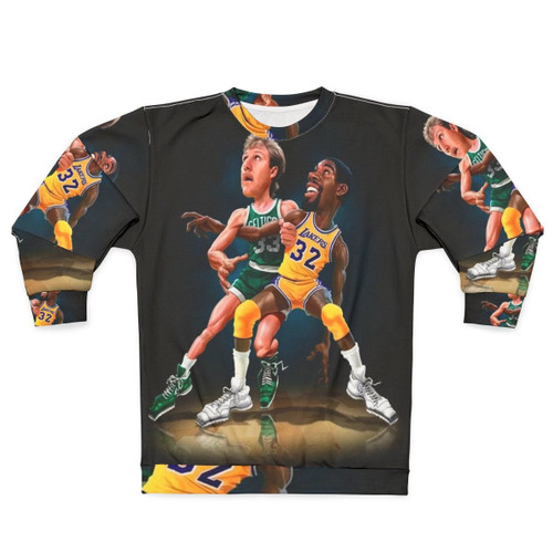 Magic vs Bird Sweatshirt - Iconic Basketball Rivalry Design