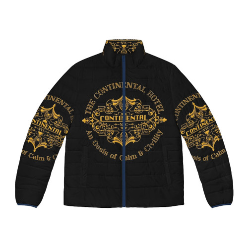 The Continental Hotel Puffer Jacket featuring John Wick inspired design