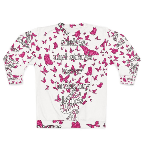 Snakes and Stones Taylor Swift Inspired Pink Glitter Sweatshirt