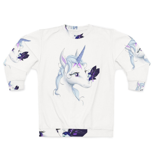 The Last Unicorn Sweatshirt featuring a unicorn illustration