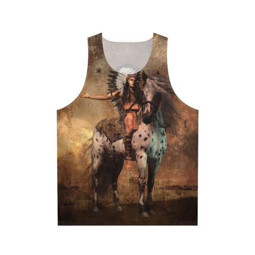Native American Chief Design Unisex Tank Top