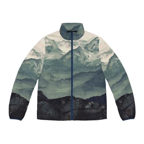 Mountain Fog Puffer Jacket, featuring a nature-inspired design perfect for outdoor adventures.
