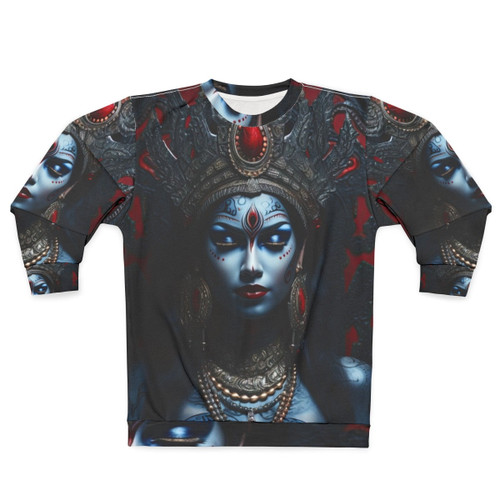 Kali Blue Goddess Hindu Sweatshirt