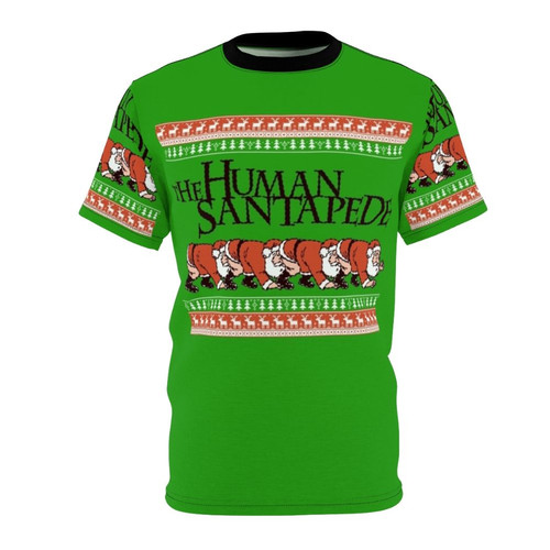 T-shirt featuring a unique design inspired by the cult horror movie "The Human Centipede"