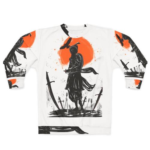 Sikh warrior sweatshirt featuring a digital illustration of a Sikh warrior