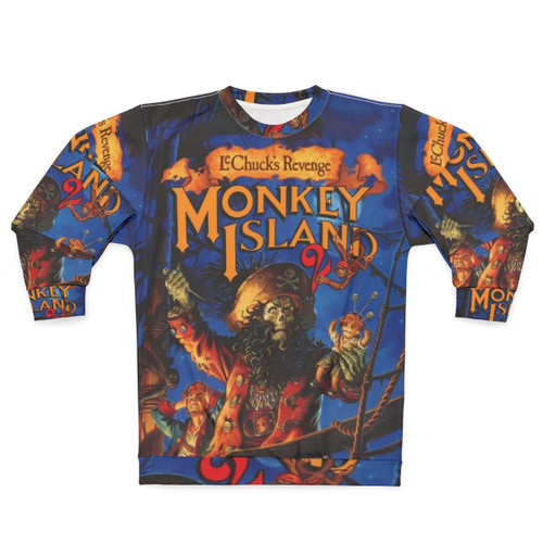 Monkey Island 2 LeChuck's Revenge Sweatshirt with Three Headed Monkey