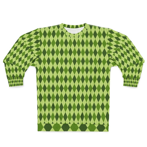 Classic Irish Green Argyle Pattern Sweatshirt