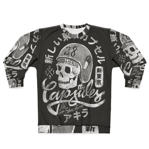The Capsules Sweatshirt - Anime Cyberpunk Biker Vintage Fan Art