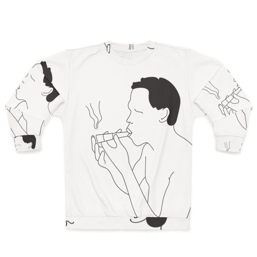 Bushman tribal sweatshirt with smoke design