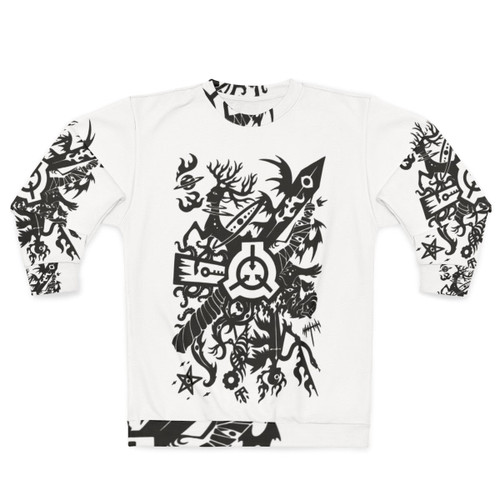 SCP Foundation Sweatshirt featuring the iconic "Secure, Contain, Protect" logo