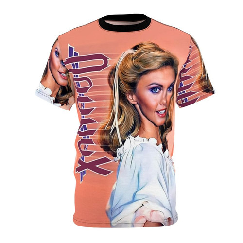 Retro 80s Music Inspired T-Shirt with Olivia Newton-John Xanadu Design