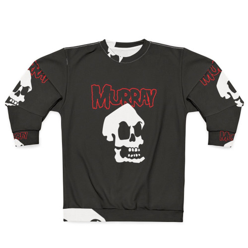Misfit Murray retro gaming sweatshirt featuring pixel art of Guybrush Threepwood from Monkey Island