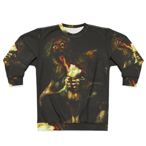 Goya's Saturn Devouring His Son Mythology Black Sweatshirt