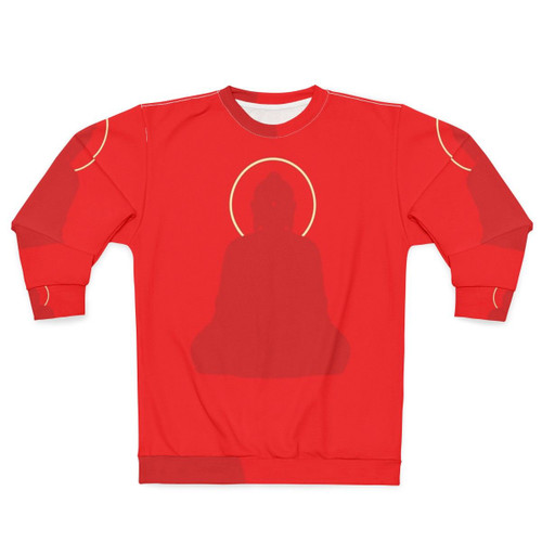 Minimalist Amitabha Buddha Print Sweatshirt