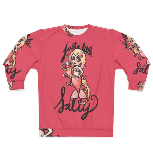 Salty Mermaid Sweatshirt with Nautical Design