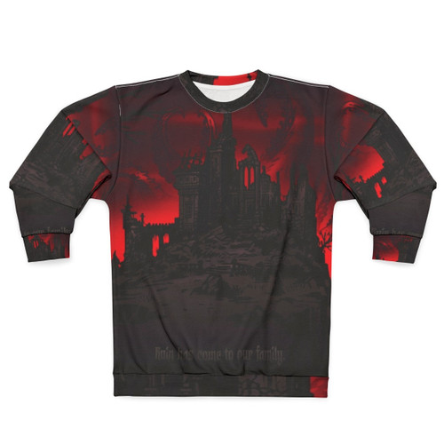 Dark Dungeon Ruin Sweatshirt with Lovecraftian Design