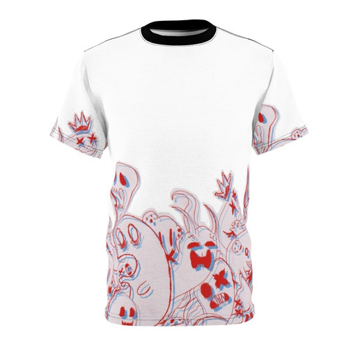 A high-quality t-shirt featuring a striking 3D ghost graphic, perfect for fans of the "Off" video game series.