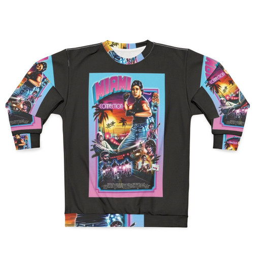 Miami Connection Sweatshirt with Martial Arts and Ninja Designs